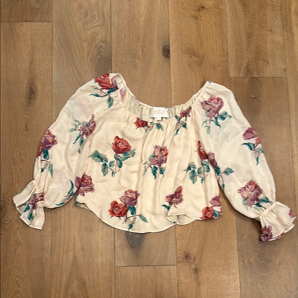 Stone Cold Fox Floral Off-Shoulder Top, One Size / Small